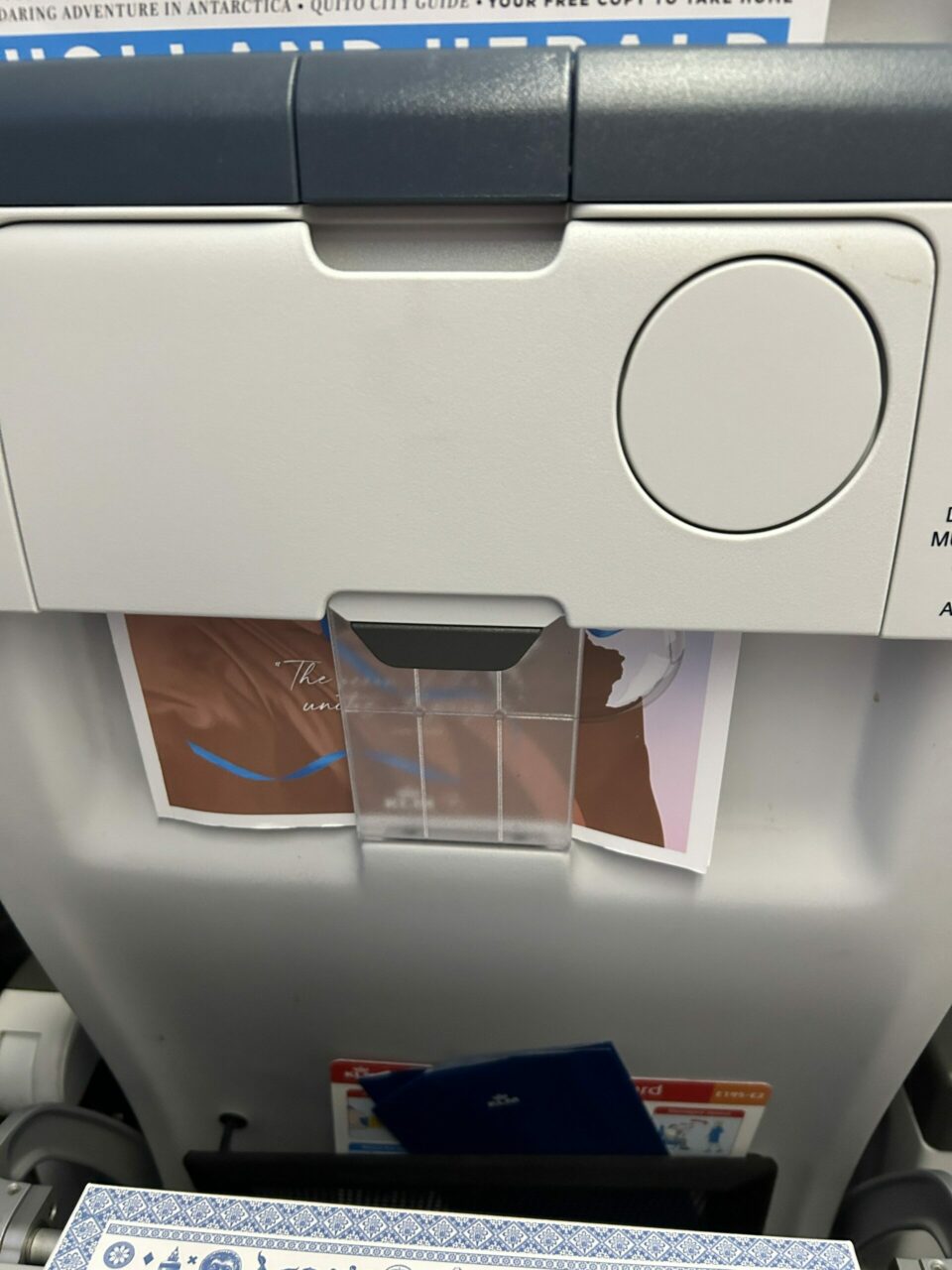 KLM City Hopper E190 Business class Back Seats
