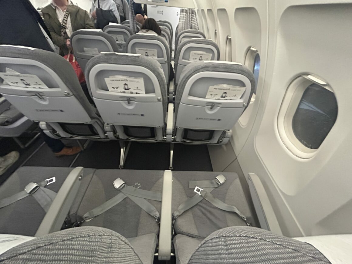 Finnair economy class cabin view 