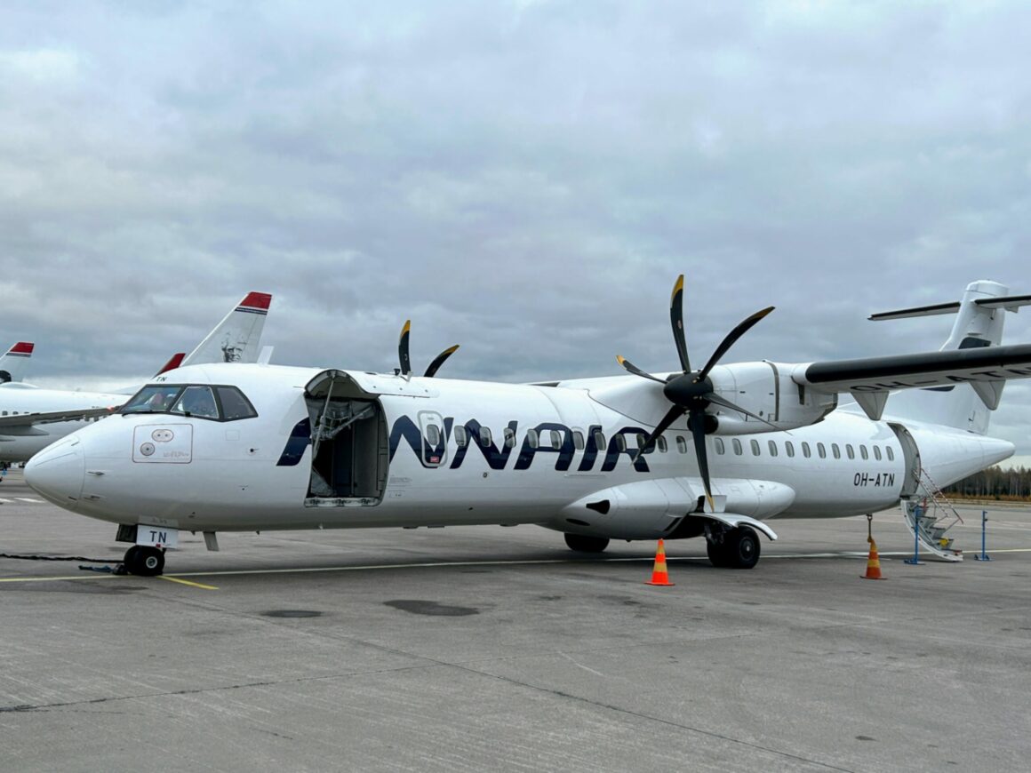 Finnair Economy class plane 