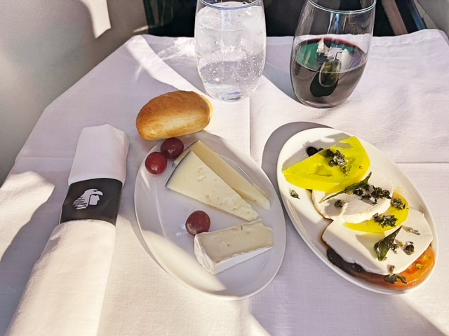 Aeromexico B787 business class meal 