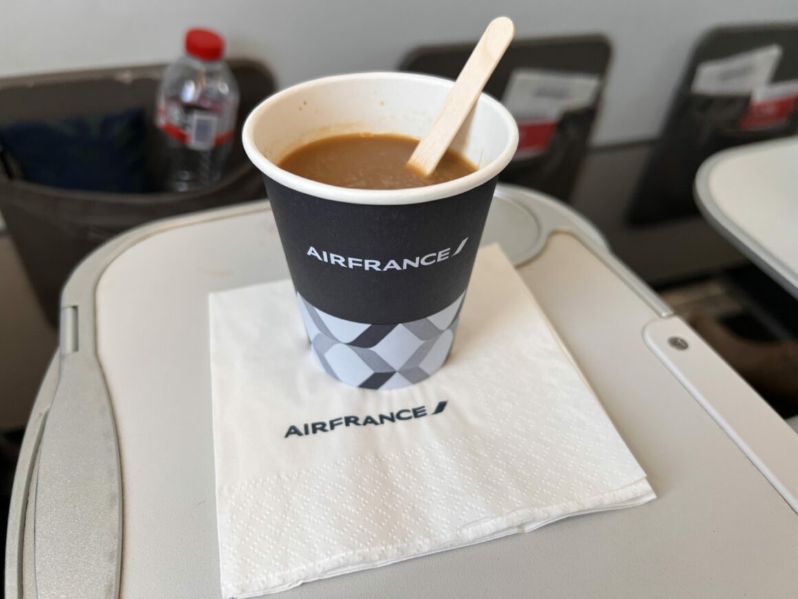 Air France Business Class coffee