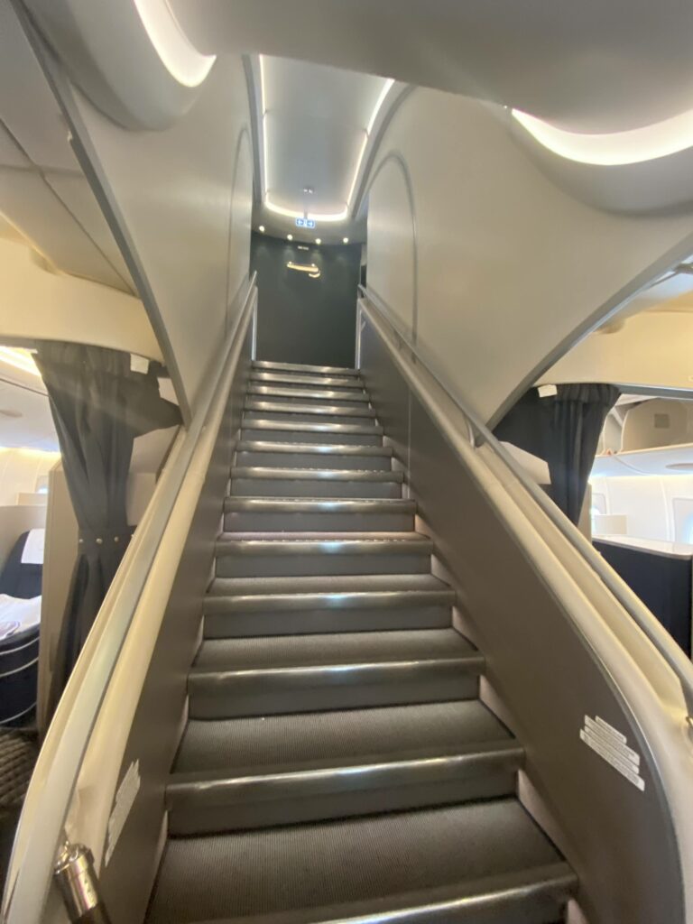 British Airways A380 First class stairs 