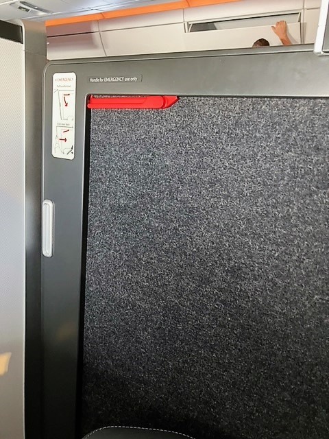 British Airways Club Suite sliding door 