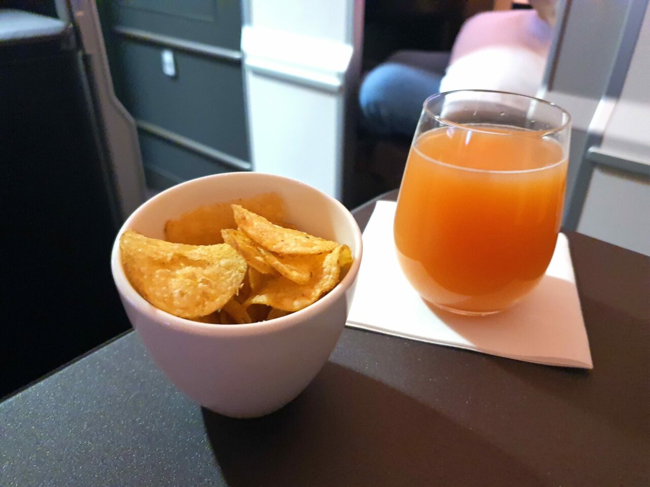 Virgin Atlantic A330-900neo flight food