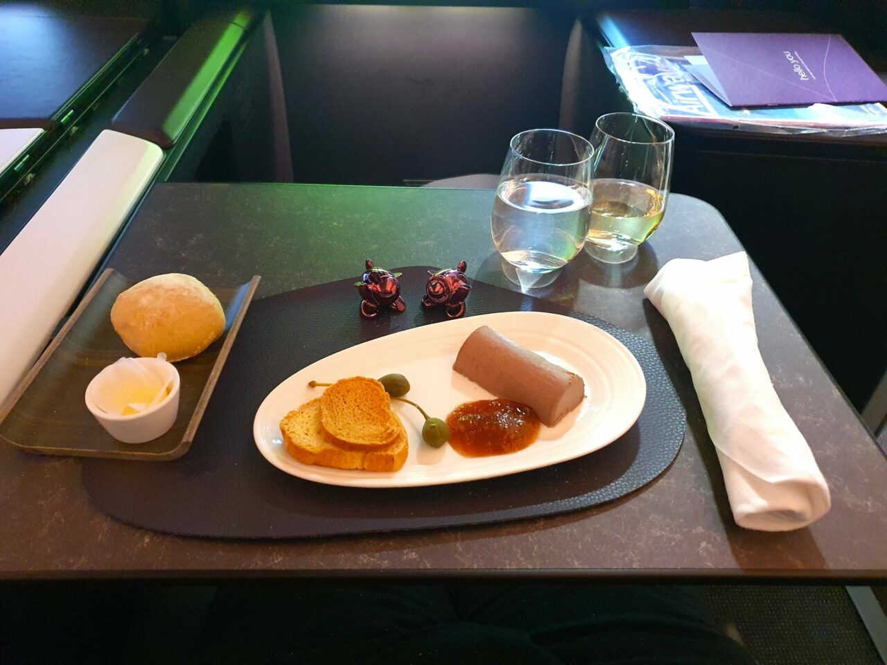 Virgin Atlantic A330-900neo Business Class Food