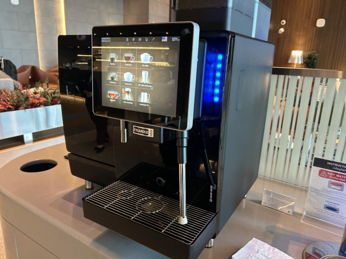 Qatar Airways new lounges Doha coffee area 