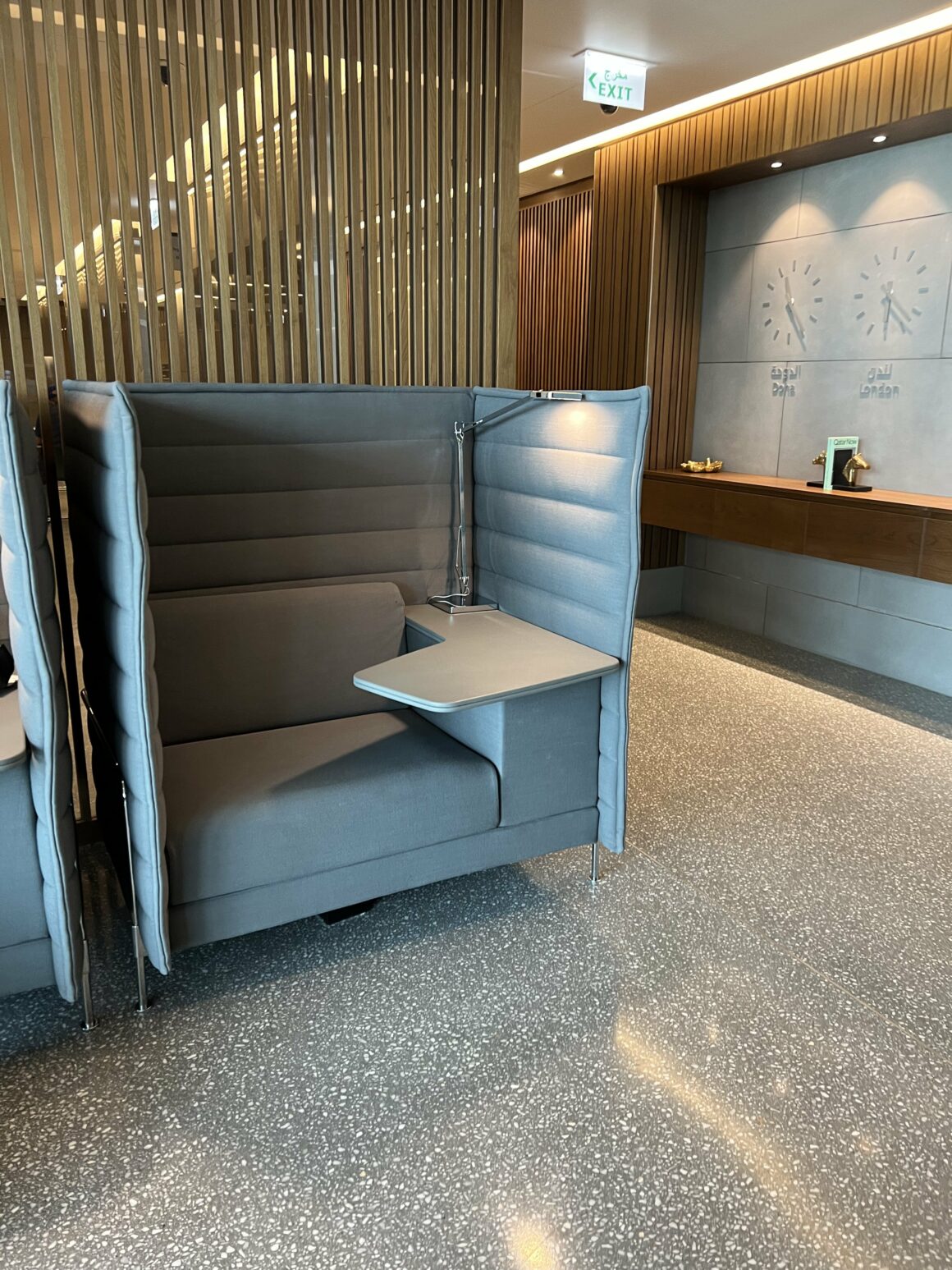 Qatar Airways new lounges Doha individual booths 