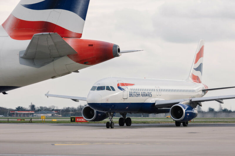 Brtitish Airways A320 tail Heathrow