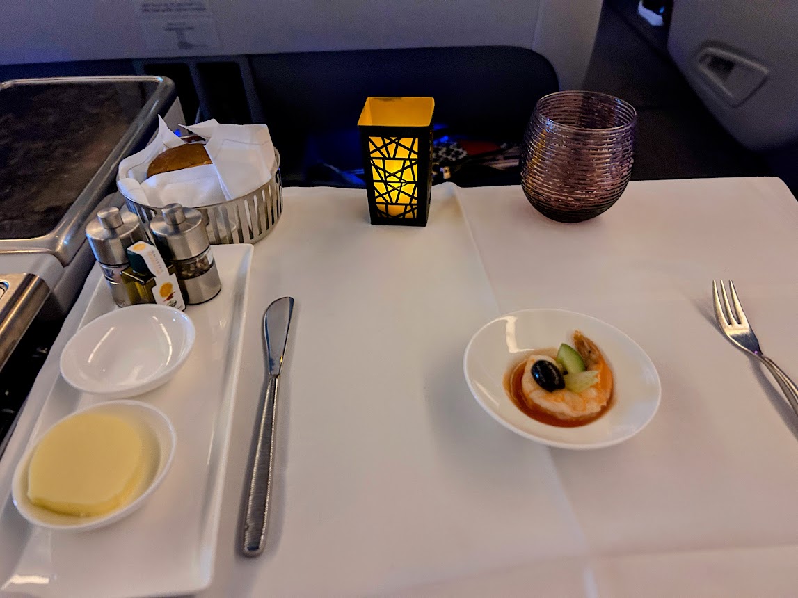 Business Class Food