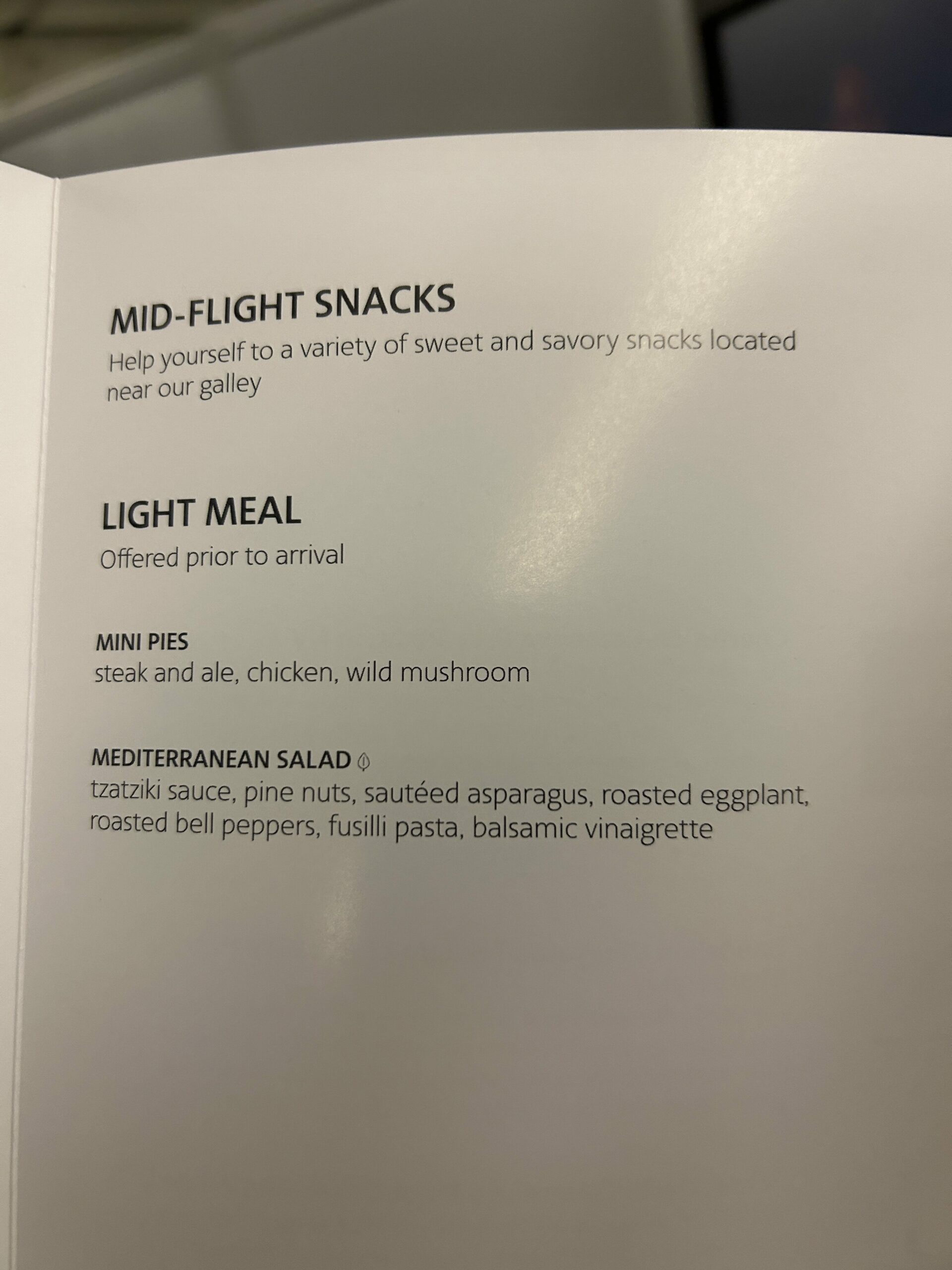 Mid Flight Snacks