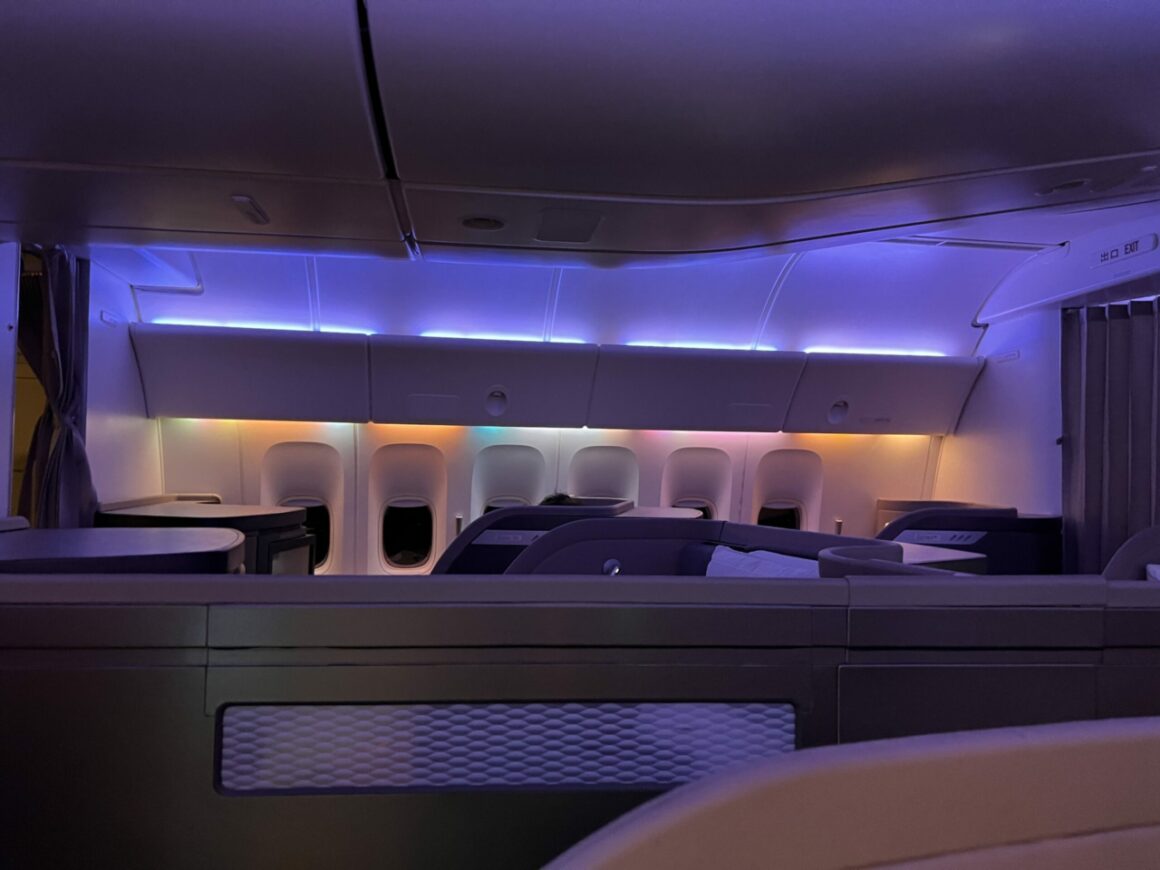 Cathay Pacific 777-300ER Business Class cabin