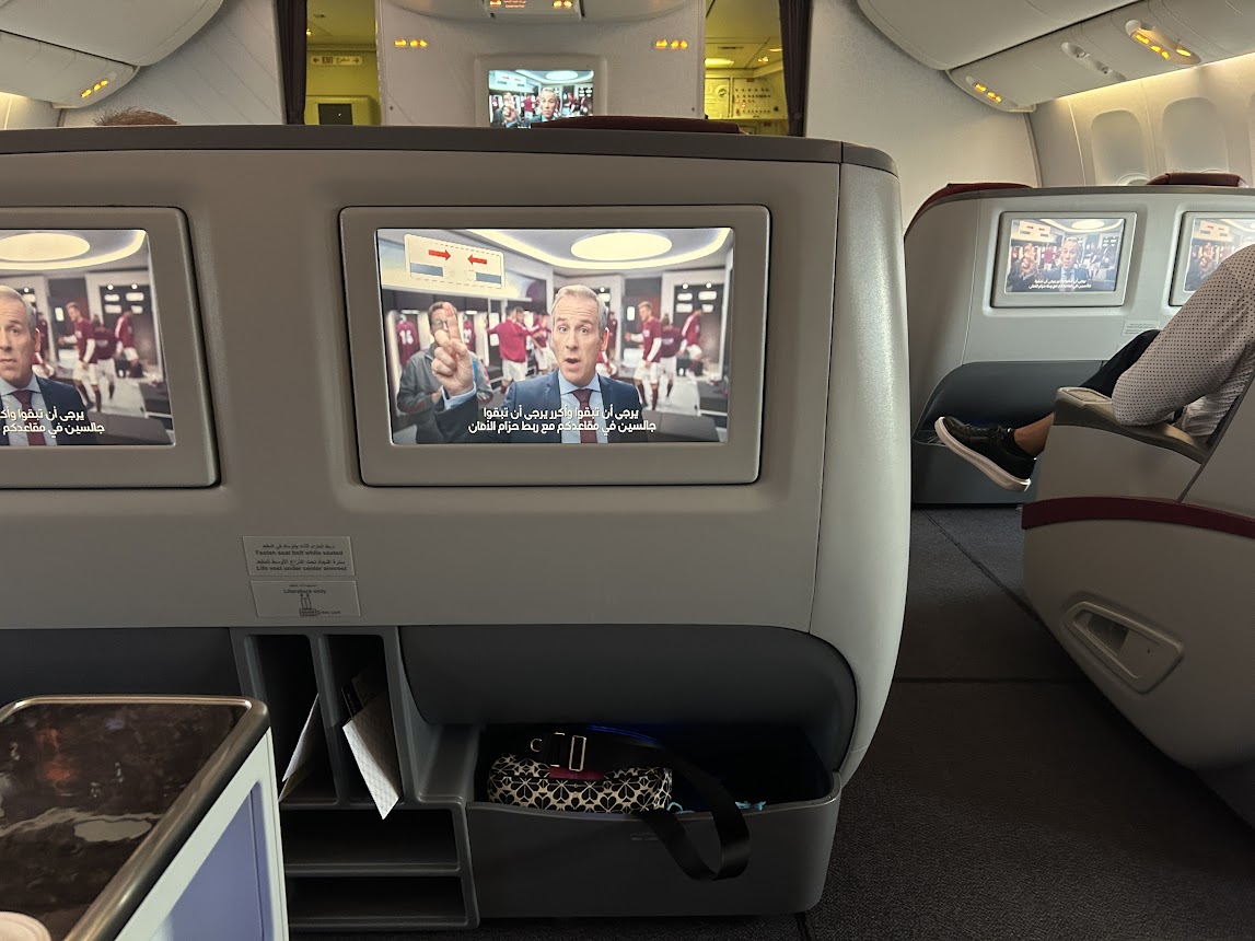 Qatar Airways Business Class Tv show