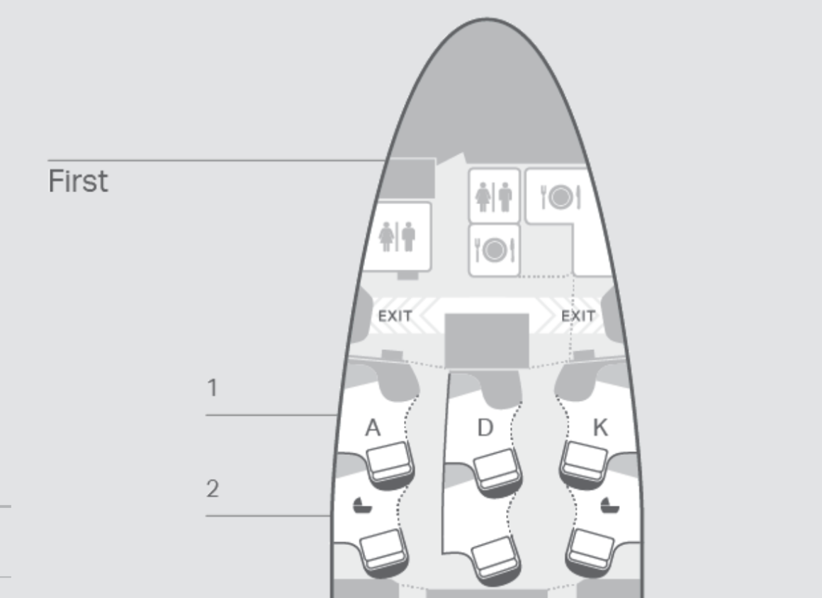 Cathay Pacific 777-300ER Business Class cabin overview