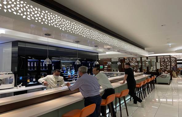 Business Class Lounge Bar Area