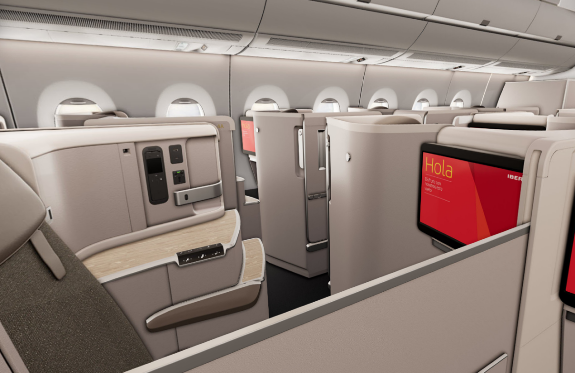 Iberia A350 business class suite