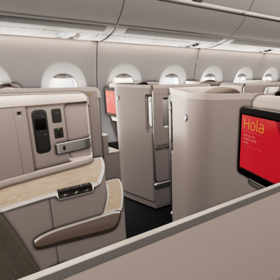 Iberia A350 business class suite