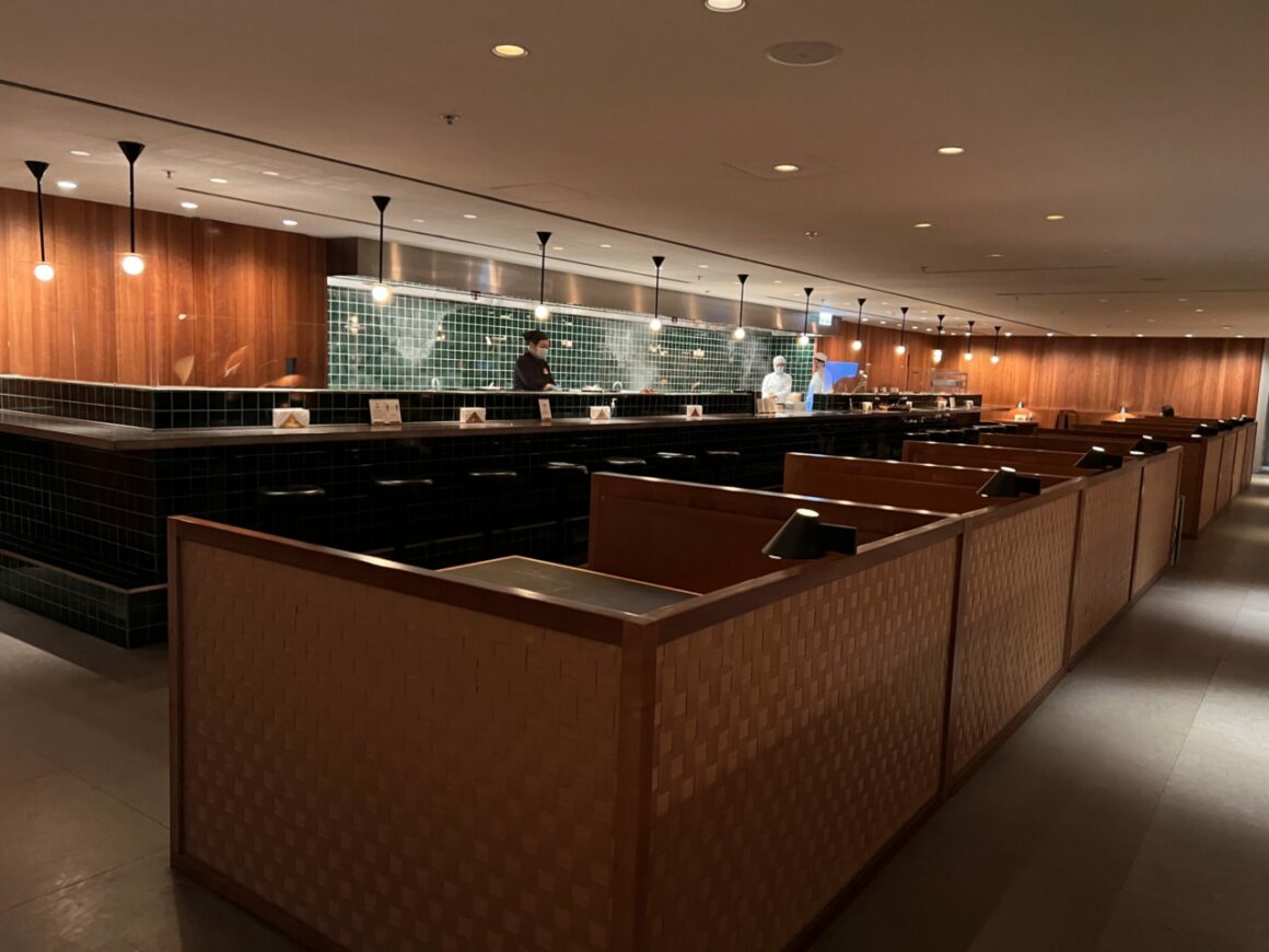 Cathay Pacific's 'The Pier' Business Class Lounge look