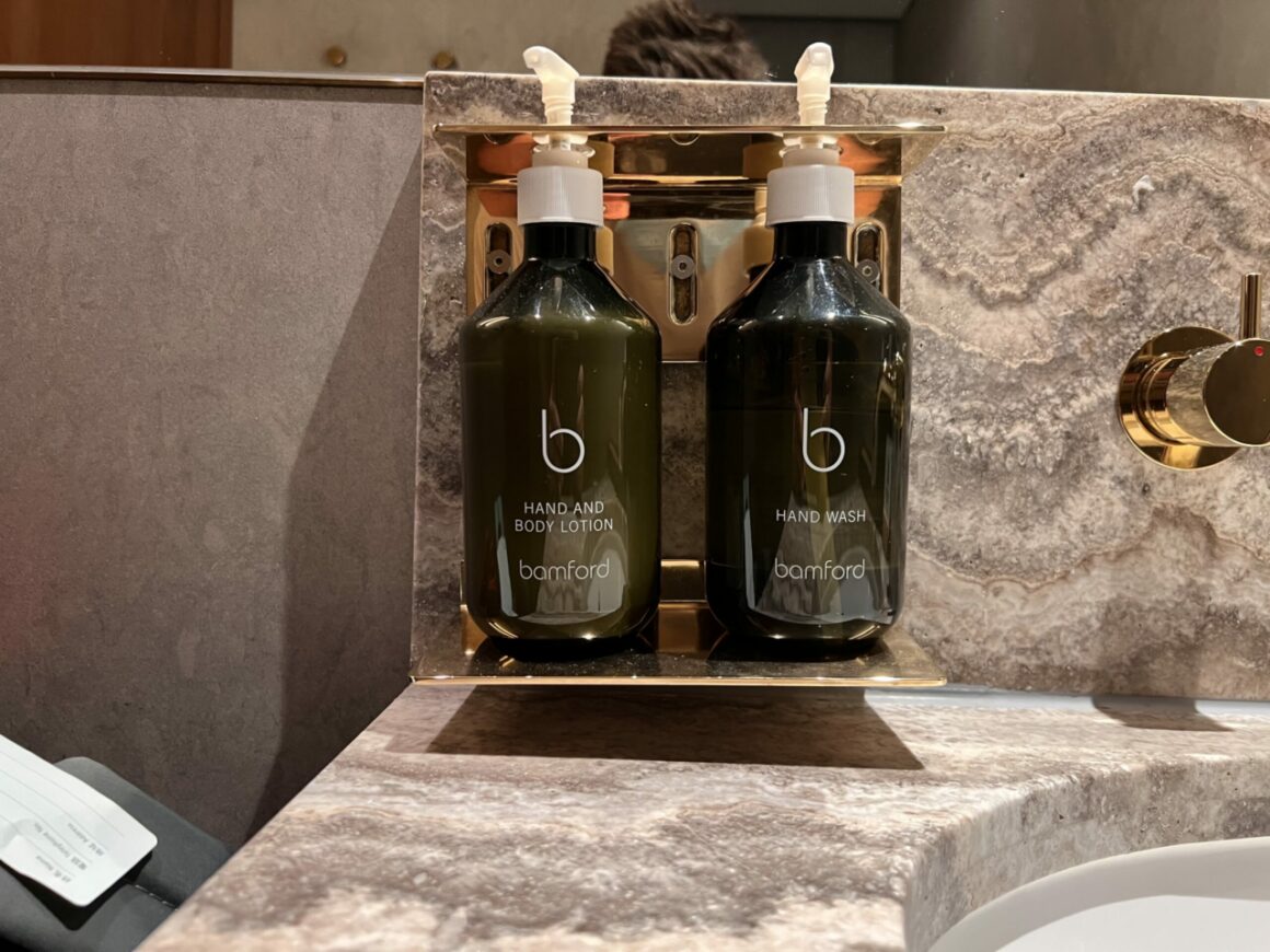 Cathay Pacific's 'The Pier' Business Class Lounge toiletries