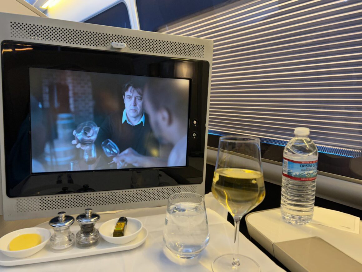 British Airways B777 First class IFE Screen