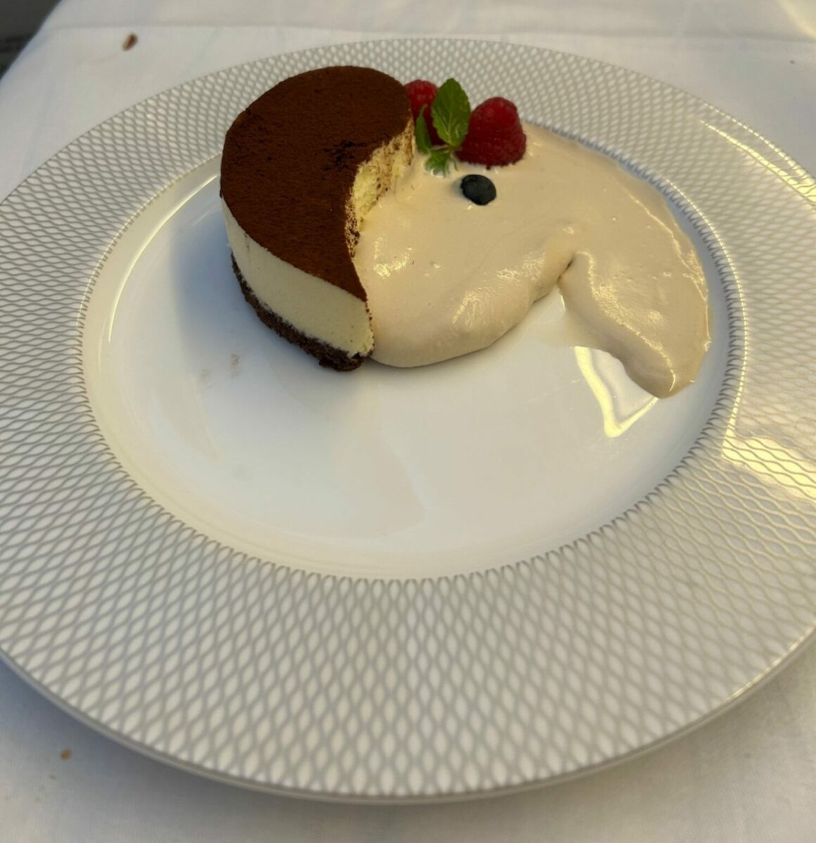 British Airways B777 First class Dessert 