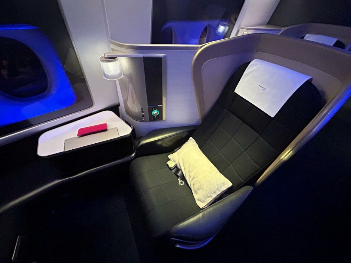 British Airways First class Seat 