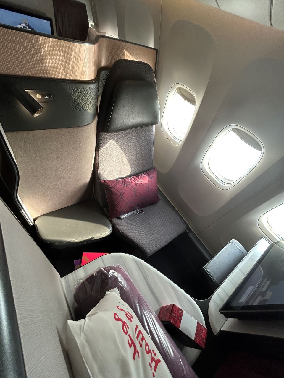 Qatar Airways B777 QSuite Seat