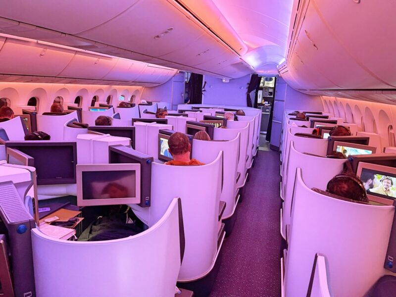 KLM B787-9 Business Class Cabin