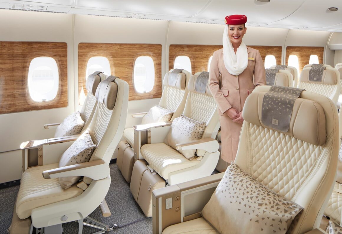 A380 classe économique premium d'Emirates