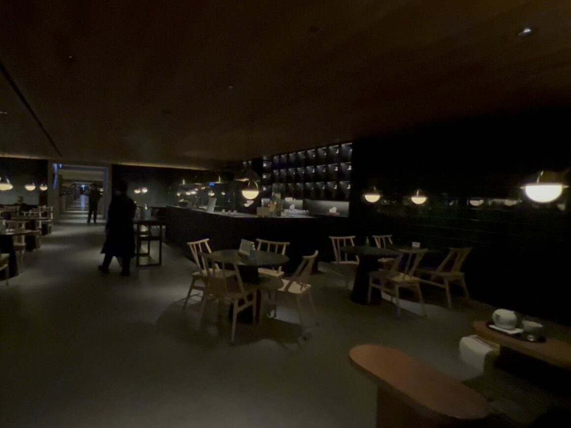 Cathay Pacific's 'The Pier' Business Class Lounge Teahouse inside
