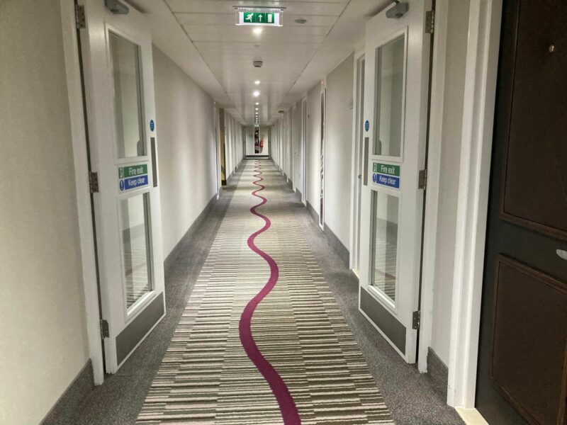 hotel corridor, Marriott, Heathrow airport