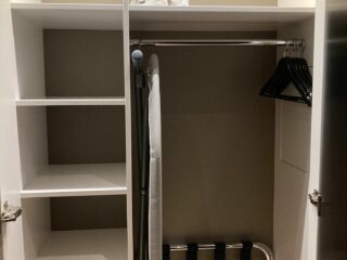 wardrobe, storage space