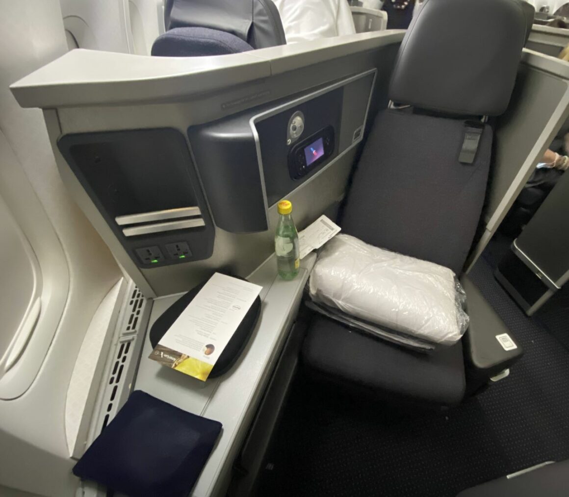 American Airlines business class seat