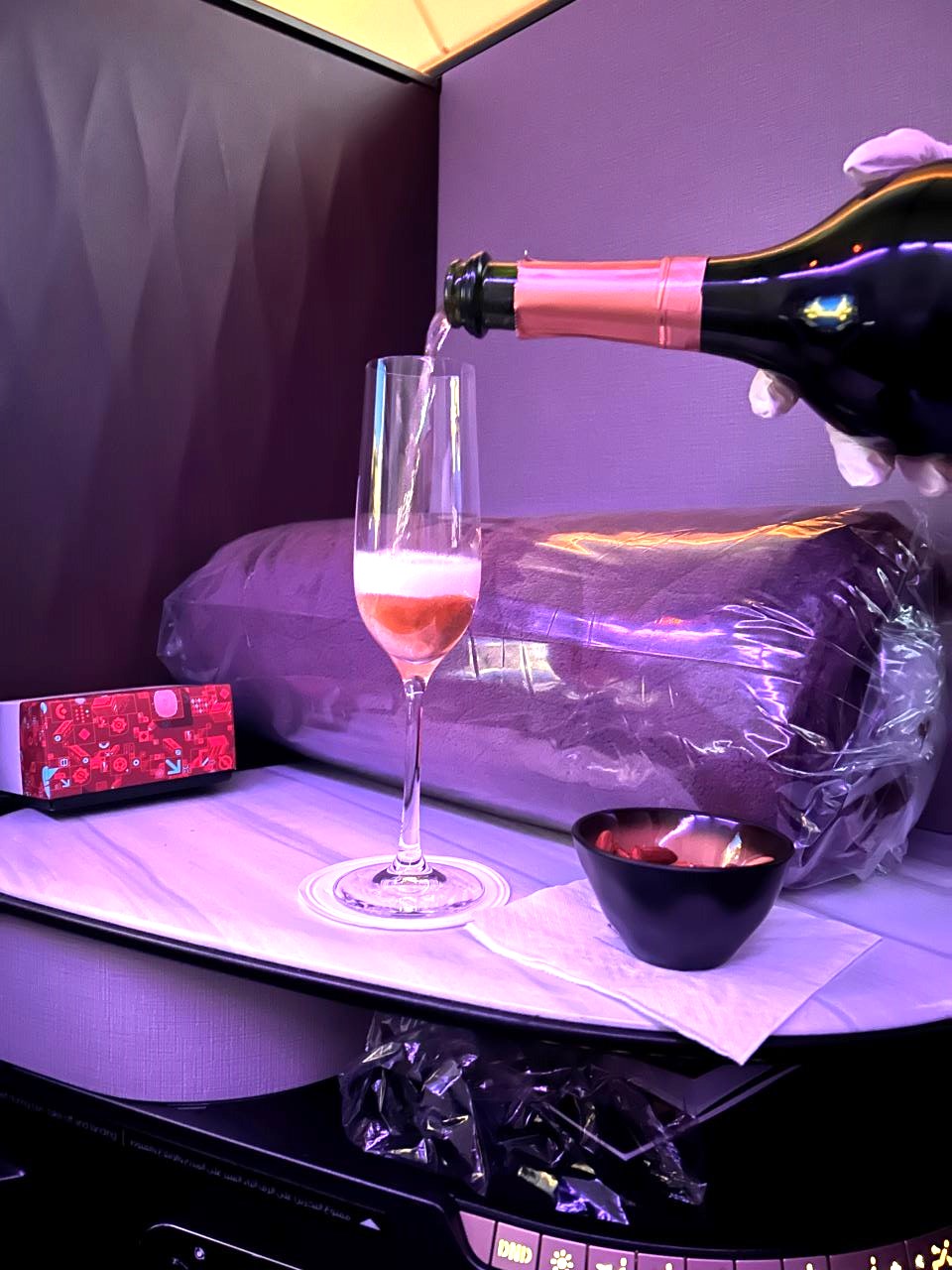 Qatar Airways QSuites - Business Class Food and Drink