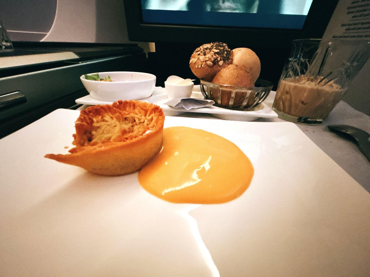 British Airways A350 - First Class Meal