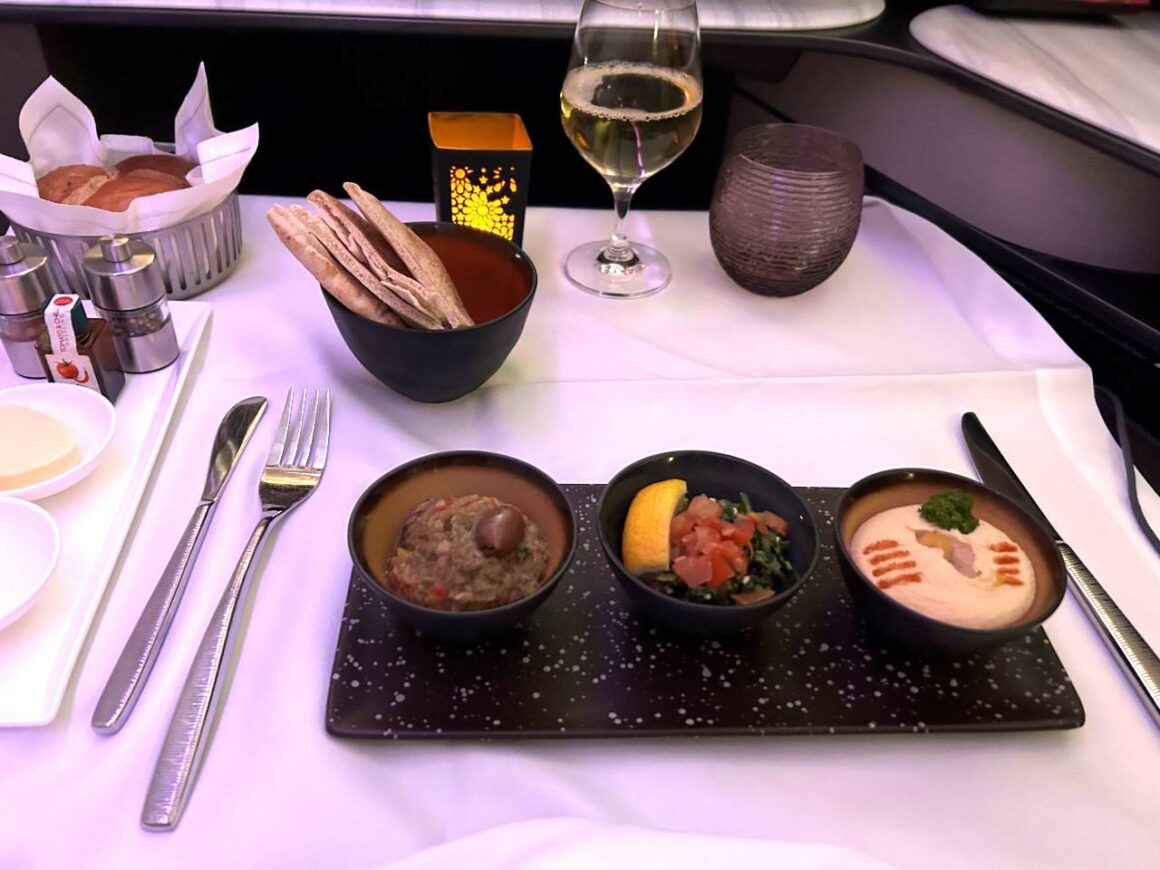 Qatar Airways QSuites - Business Class Meal