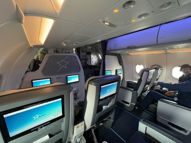 Air Transat's Premium Economy seat look 