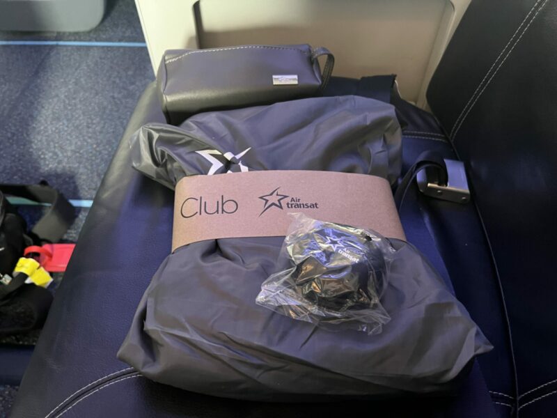 Air Transat Club Class blanket 