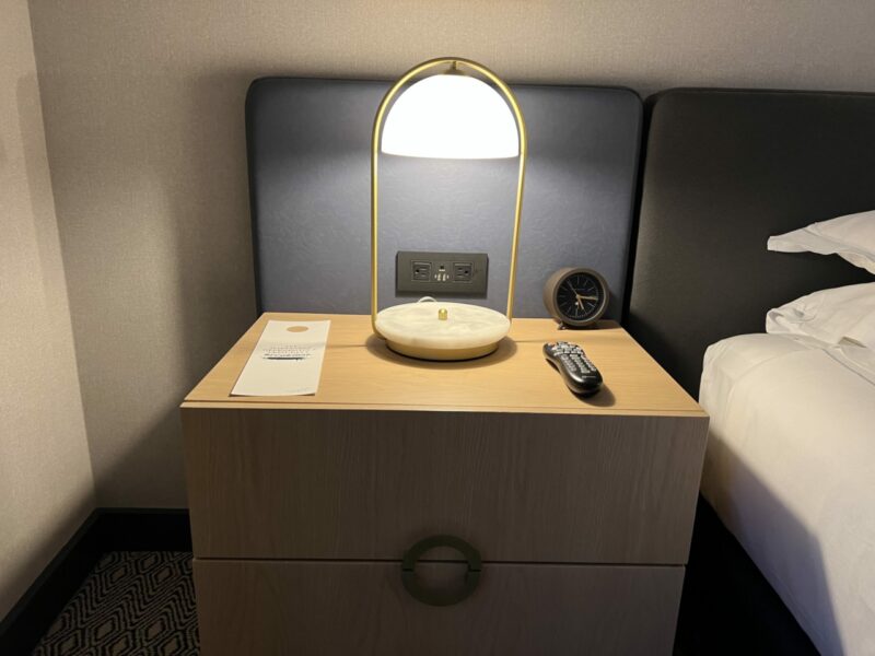 Kimpton Saint George Toronto bedroom bedside table 