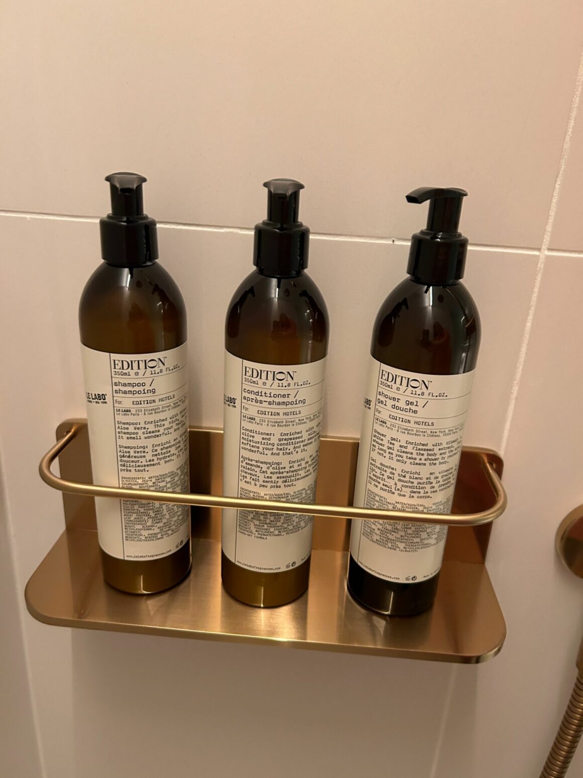 The Edition Tampa by Marriott hotel Toiletries