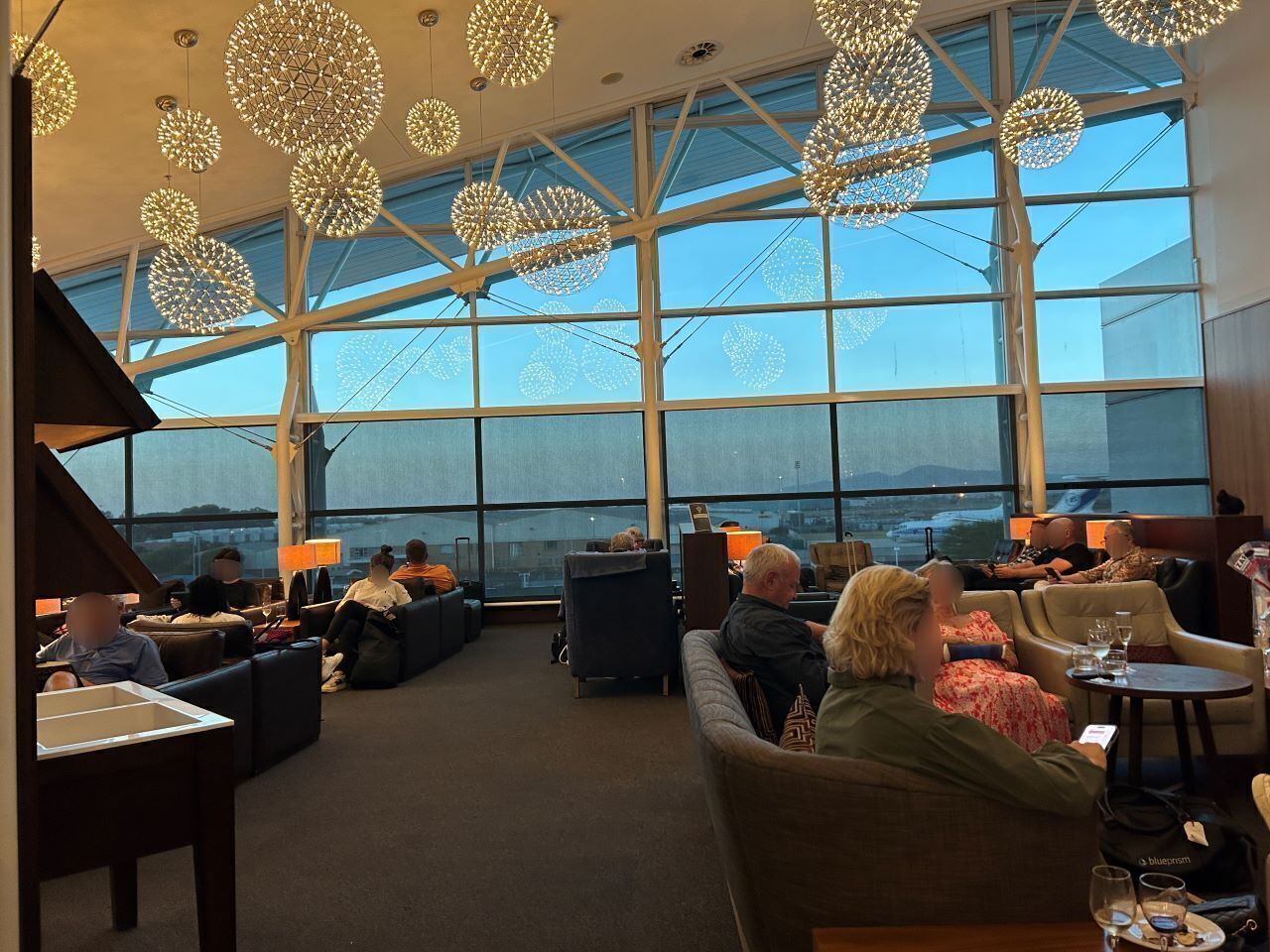 Inside the British Airways Lounge