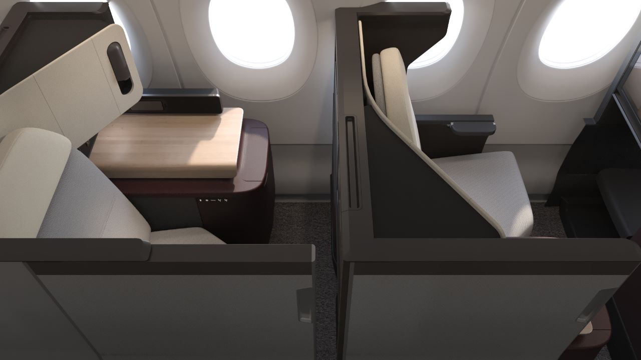 Qantas Business Class Seat A350