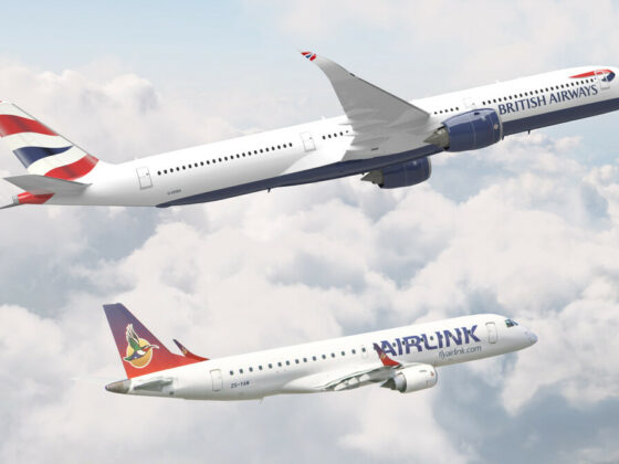 British Airways codehsare with Airlink