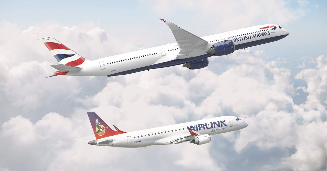 British Airways codehsare with Airlink