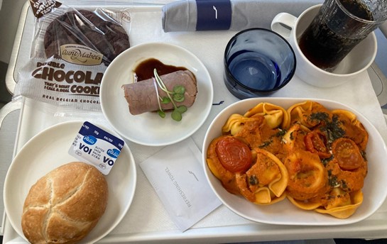 finnair business class meal