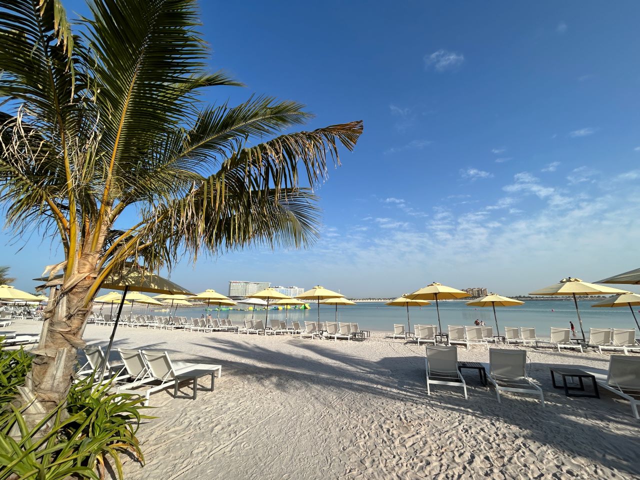 Beach outside Mövenpick Resort Al Marjan