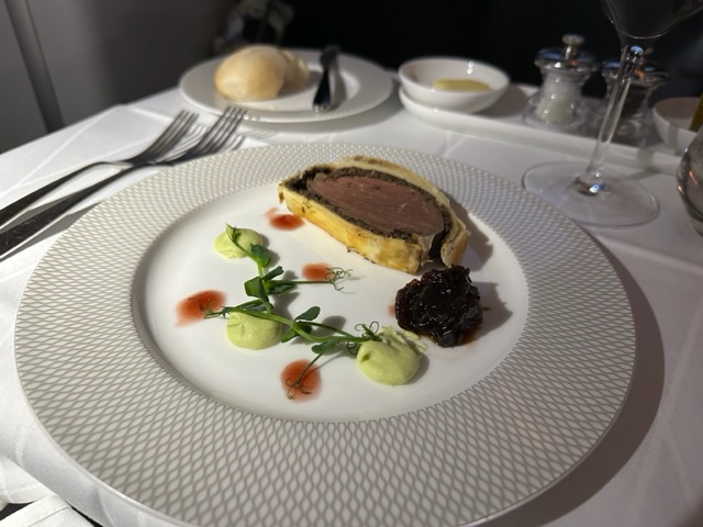 BA/Qatar Codeshare Beef Wellington