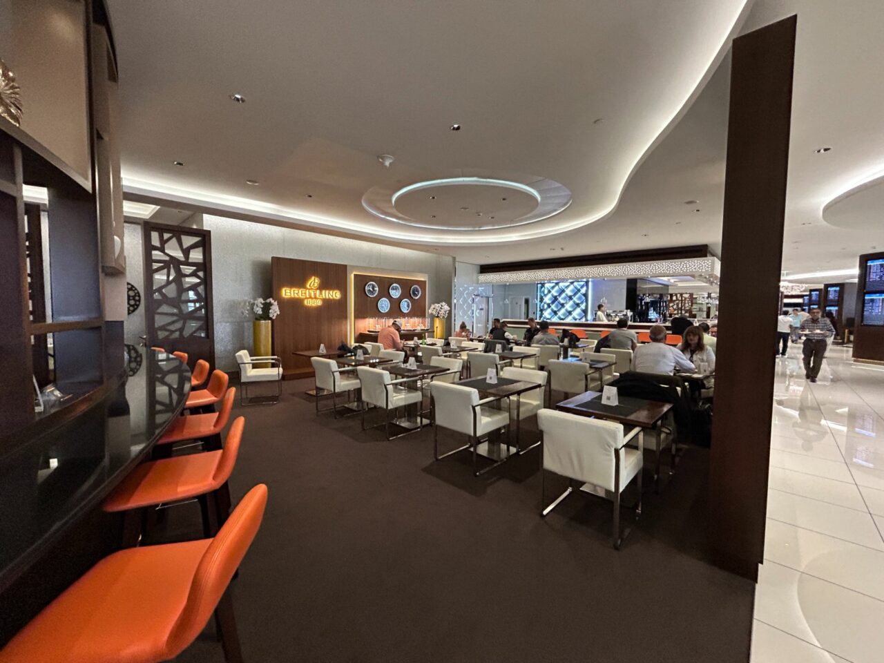 Second Dining Area of Etihad business class lounge in Abu Dhabi Terminal 3