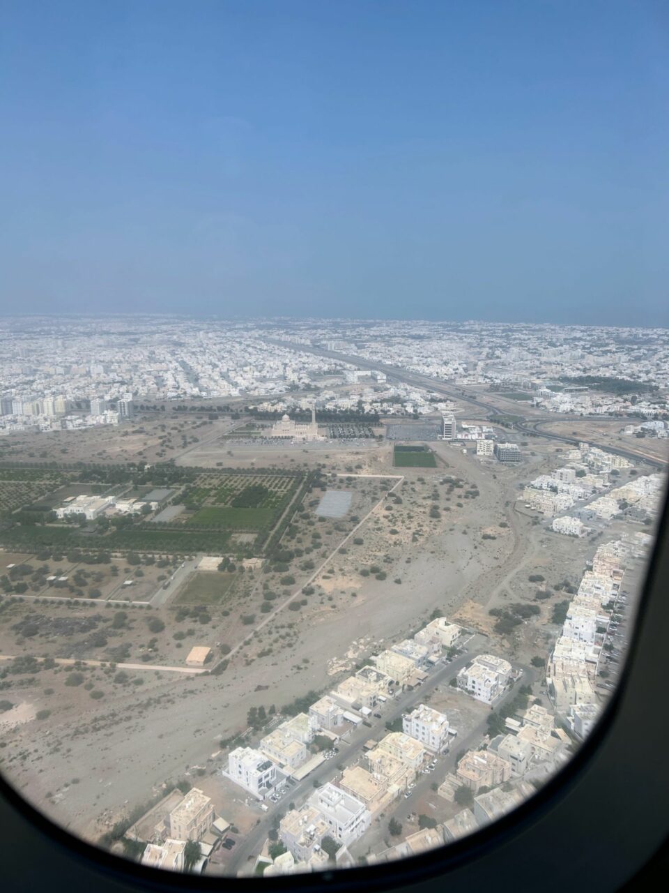Landing in Muscat Etihad A320-200 business class