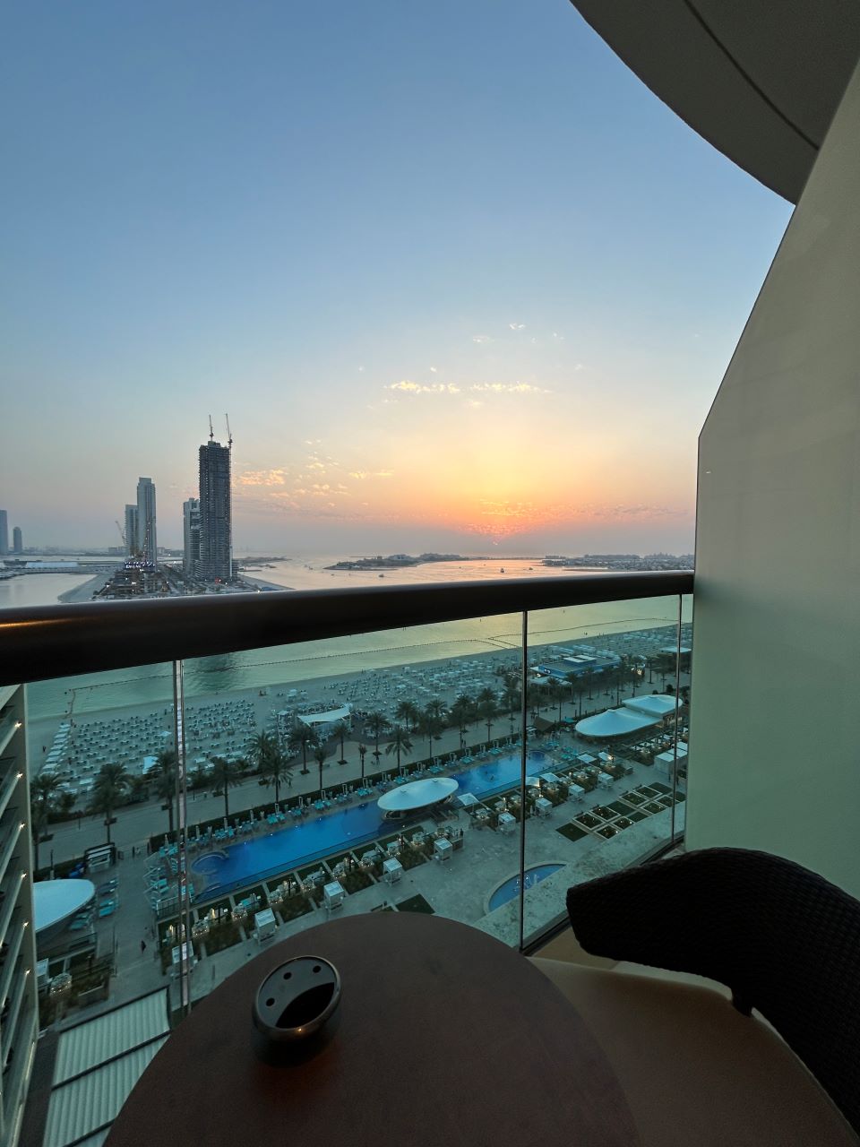 Sunset at Hilton Palm Jumeirah