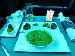 Business Class meal